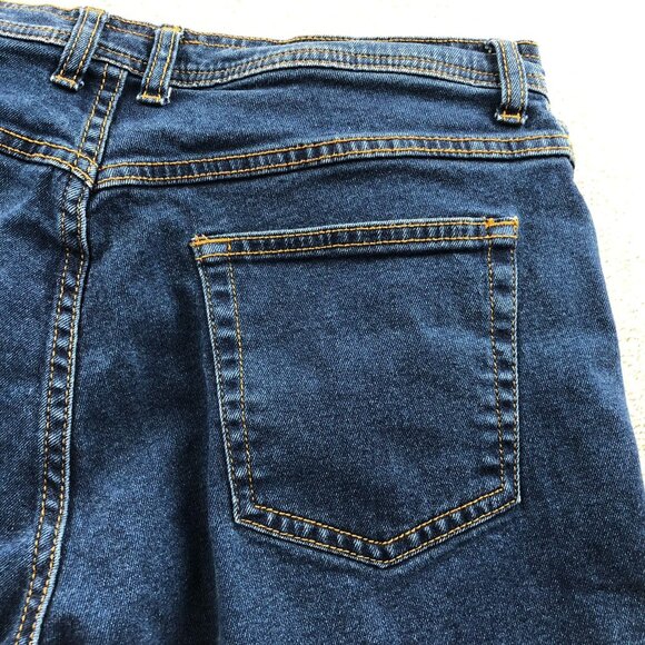 Bill Blass Womens Jeans Size 14P Stretch Straight Leg Blue Denim Casual Classic - Picture 12 of 15